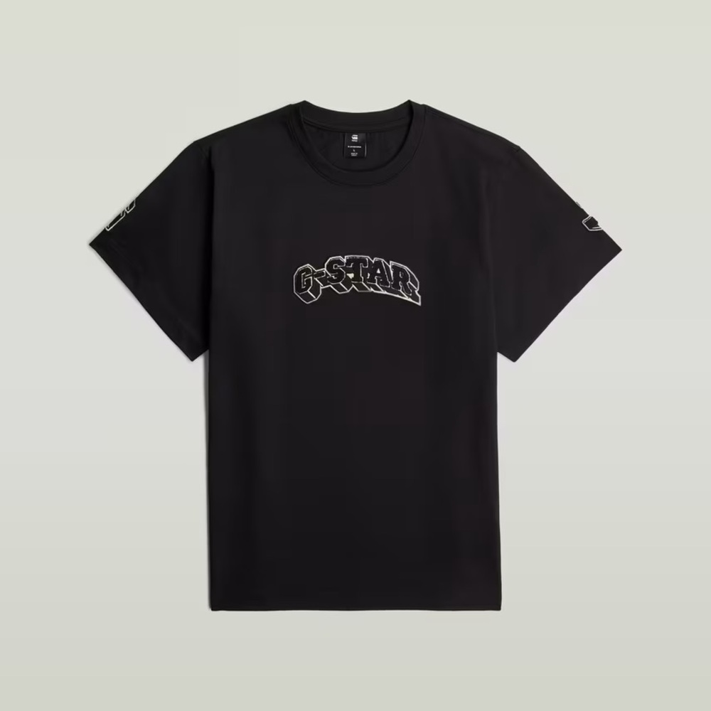 G-Star Men's Black Graphic Tee